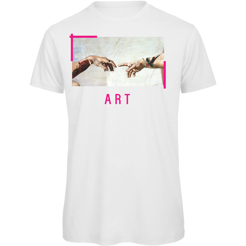 Abbigliamento Uomo T-shirt maniche corte Openspace Art042234 Bianco