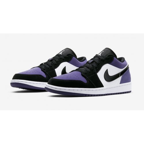 jordan 1 low court purple black
