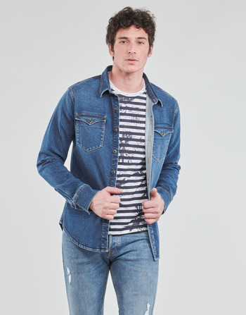 Abbigliamento Uomo Camicie maniche lunghe Yurban OPUCI Blu / Medium