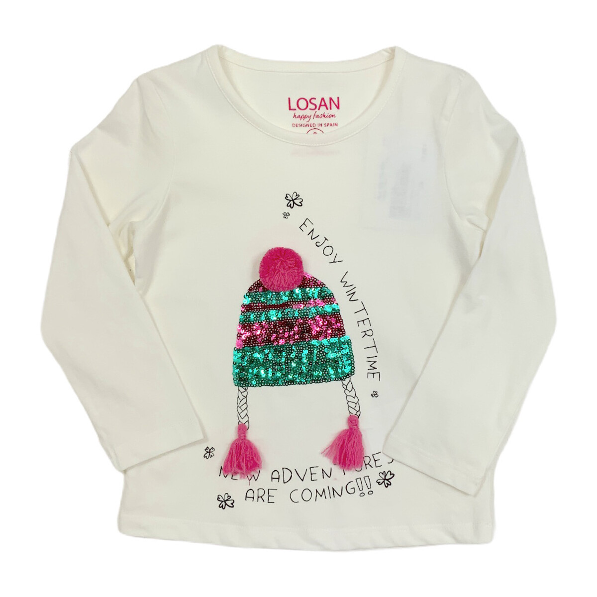 Abbigliamento Unisex bambino T-shirt & Polo Losan 026-1201AL Bianco