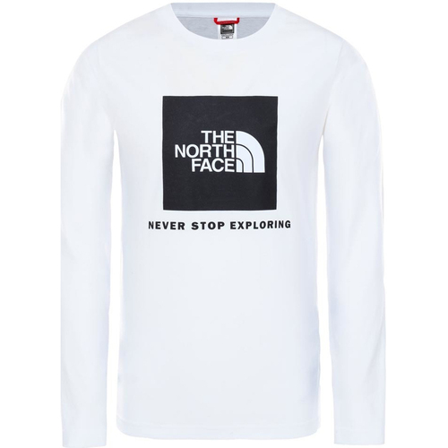Abbigliamento Unisex bambino T-shirts a maniche lunghe The North Face NF0A4MA6 Bianco