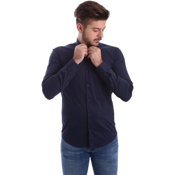 Abbigliamento Uomo Camicie maniche lunghe Automatic CAU22400 Blu