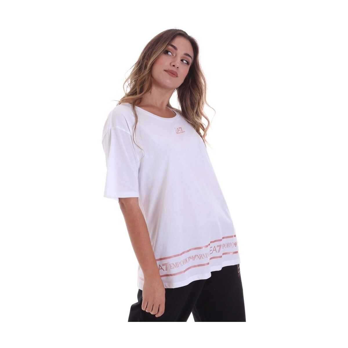 Abbigliamento Donna T-shirt & Polo Ea7 Emporio Armani 6HTT32 TJ52Z Bianco