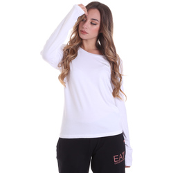 Abbigliamento Donna T-shirts a maniche lunghe Ea7 Emporio Armani 6HTT04 TJ28Z Bianco