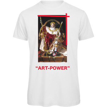 Abbigliamento Uomo T-shirt maniche corte Openspace Art Power Bianco
