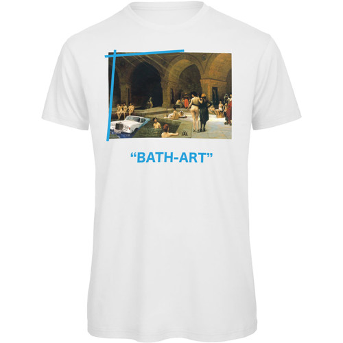 Abbigliamento Uomo T-shirt maniche corte Openspace Bath Art Bianco