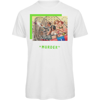 Abbigliamento Uomo T-shirt maniche corte Openspace Murder Bianco