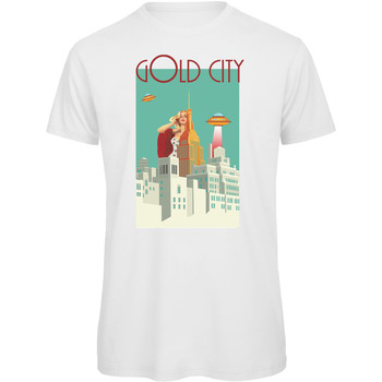 Abbigliamento Donna T-shirt maniche corte Openspace Gold City Bianco