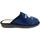 Scarpe Uomo Pantofole Lavorazione Artigianale Italiana ATRMPN-23779 Blu