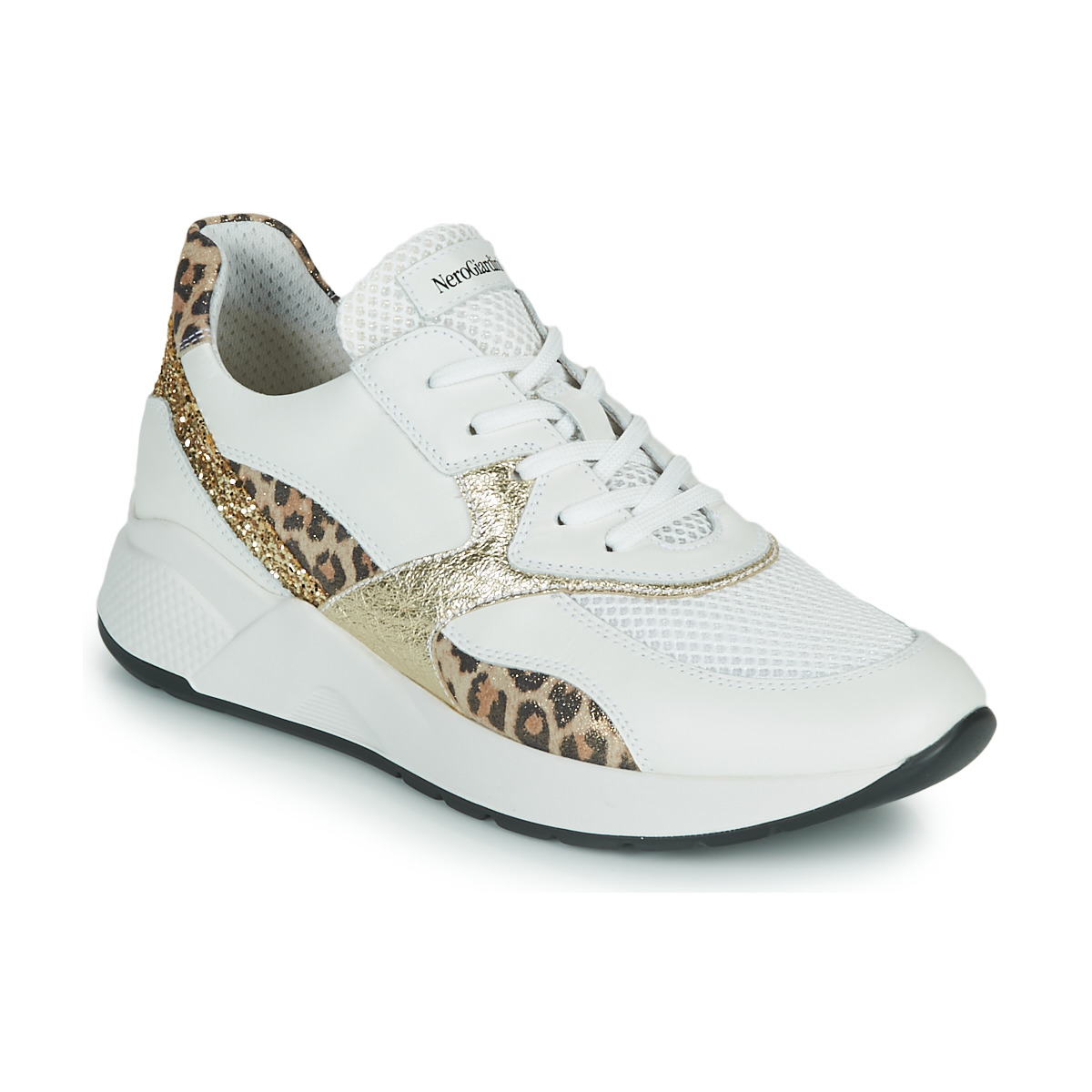 Scarpe Donna Sneakers basse NeroGiardini FIDEL Bianco / Leopard
