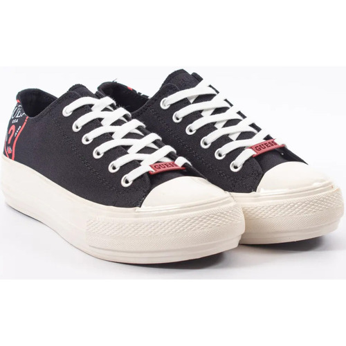 Scarpe Donna Sneakers basse Guess Red logo Nero