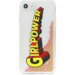 Cover Liquid GirlPower Per iPhone 8 7 6 6S Rosa