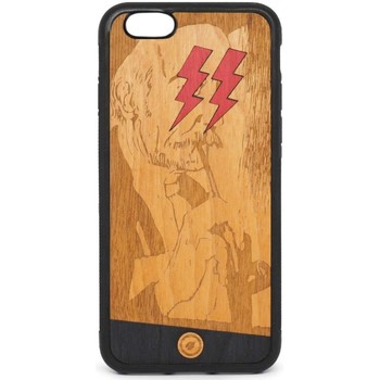 Borse Fodere cellulare Recreate Cover Wood Lightning Red iPhone 6s 6 Nero  RCA Nero