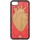 Borse Fodere cellulare Recreate Cover Wood Heart iPhone 8 7 Rosso  RCAHEART8-7 Rosso