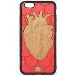 Cover Wood Heart iPhone 6s 6 Rosso  RCAHEART6-