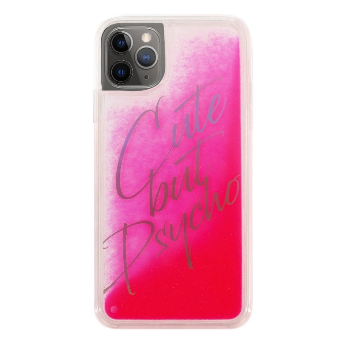 Borse Fodere cellulare Benjamins Cover Cute But Psycho iPhone 11 Pro Max Rosa Rosa