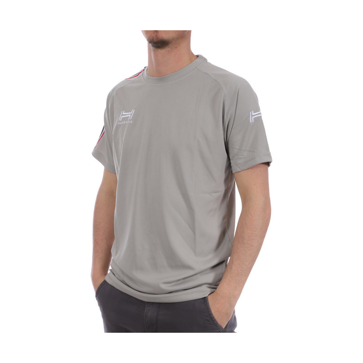 Abbigliamento Uomo T-shirt & Polo Hungaria H-15TPUXBA00 Grigio