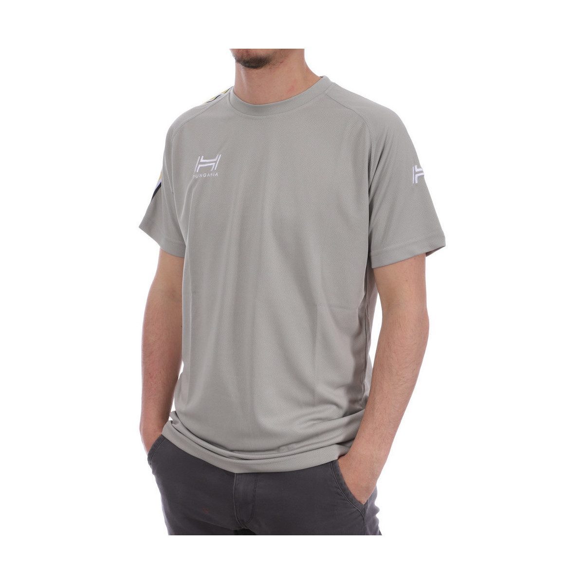 Abbigliamento Uomo T-shirt & Polo Hungaria H-15TPUXBA00 Grigio