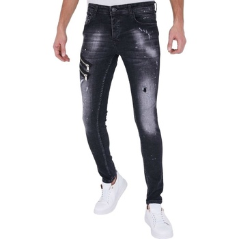 Abbigliamento Uomo Jeans slim True Rise 116918564 Nero