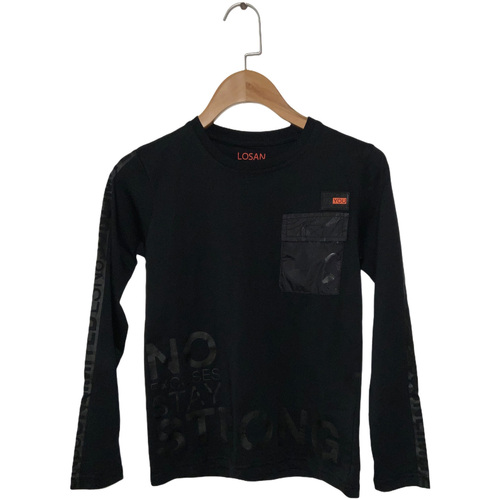 Abbigliamento Unisex bambino T-shirt & Polo Losan 023-1018AL Nero