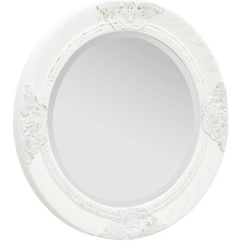 Casa Specchi VidaXL specchio a parete Φ 50 cm Bianco
