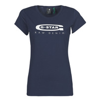 Abbigliamento Donna T-shirt maniche corte G-Star Raw GRAPHIC 20 SLIM Blu