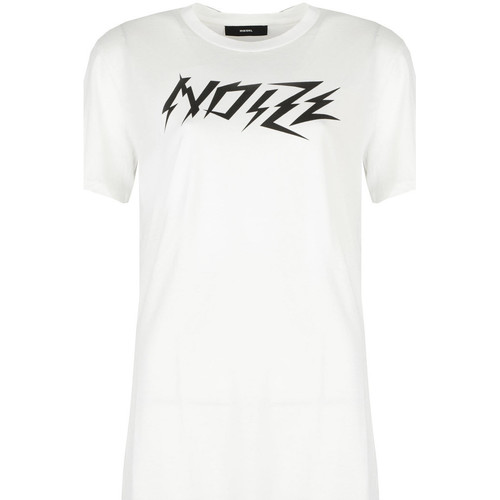 Abbigliamento Donna T-shirt maniche corte Diesel 00SI59-0CZAJ | T-Over-A Maglietta Bianco