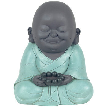 Casa Statuette e figurine Signes Grimalt Buddha Sorridente Con Luce A T Blu