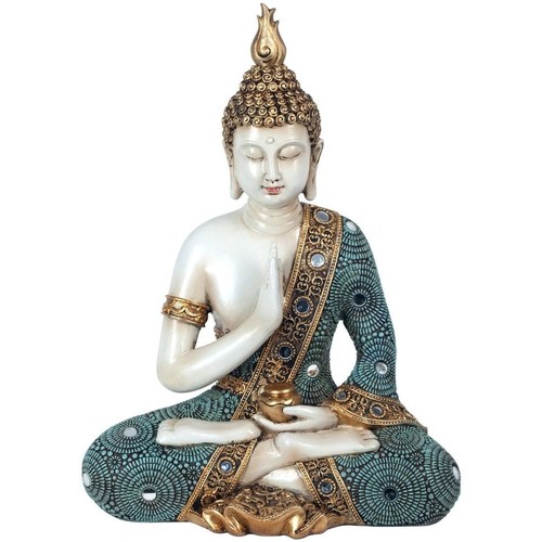 Casa Statuette e figurine Signes Grimalt Buddha Seduto Blu