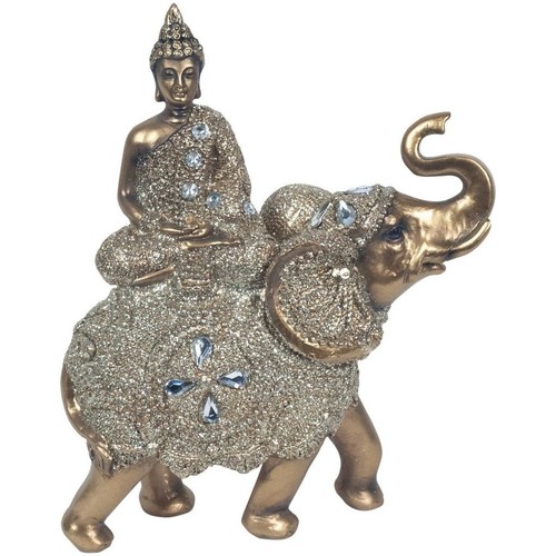 Casa Statuette e figurine Signes Grimalt Buddha Seduto Sull'Elefante Oro