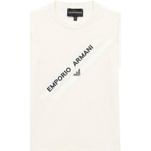 Abbigliamento Bambino T-shirt & Polo Emporio Armani ARMANI PANNA 3K4TF4-1JSHZ Bianco