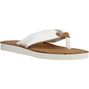 Tommy Hilfiger LEATHER FOOTBED BEACH SA Bianco