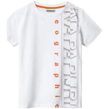 Abbigliamento Bambino T-shirt & Polo Napapijri . Bianco