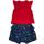 Abbigliamento Bambina Tuta jumpsuit / Salopette Liu Jo COMPLETO./DENIM, 2PZ Rosso