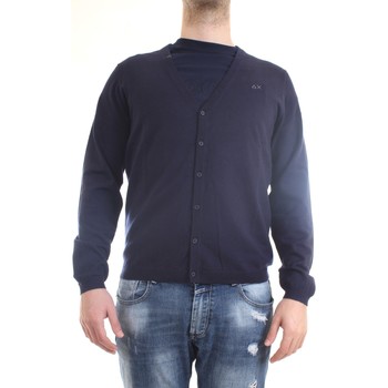 Abbigliamento Uomo Gilet / Cardigan Sun68 K40103 Cardigan Uomo blu blu