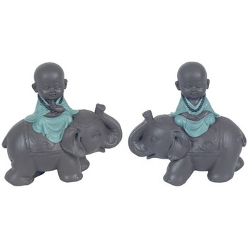 Casa Statuette e figurine Signes Grimalt Buddha Sull'Elefante 2U Blu