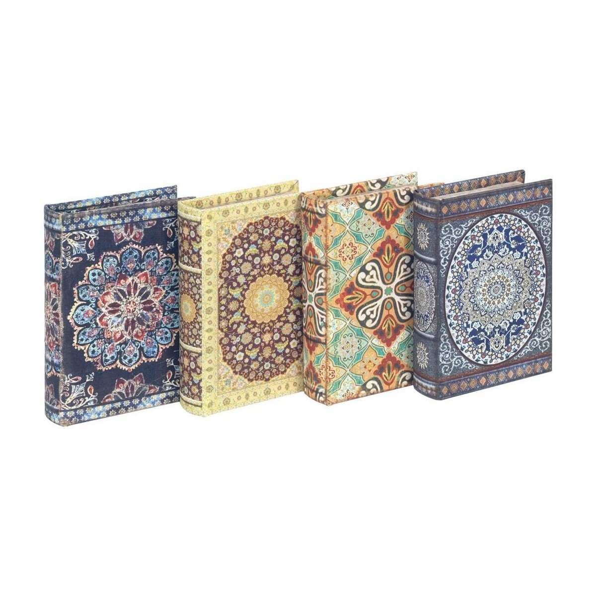 Casa Cestini / scatole e cestini Signes Grimalt Scatole Per Libri Mandala Set 4U Multicolore