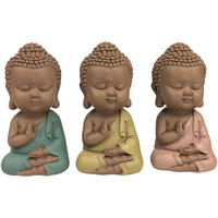 Casa Statuette e figurine Signes Grimalt Linda Buddha Set 3 Unità Multicolore