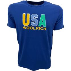 Abbigliamento Bambino T-shirt & Polo Woolrich . ROYAL Blu