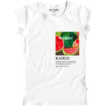 Abbigliamento Donna T-shirt & Polo Ko Samui Tailors Watermelon Art T-Shirt Bianco Bianco