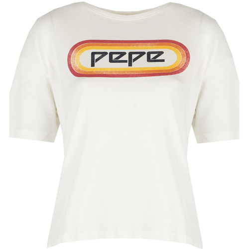 Abbigliamento Donna T-shirt maniche corte Pepe jeans PL504476 | Paula Beige