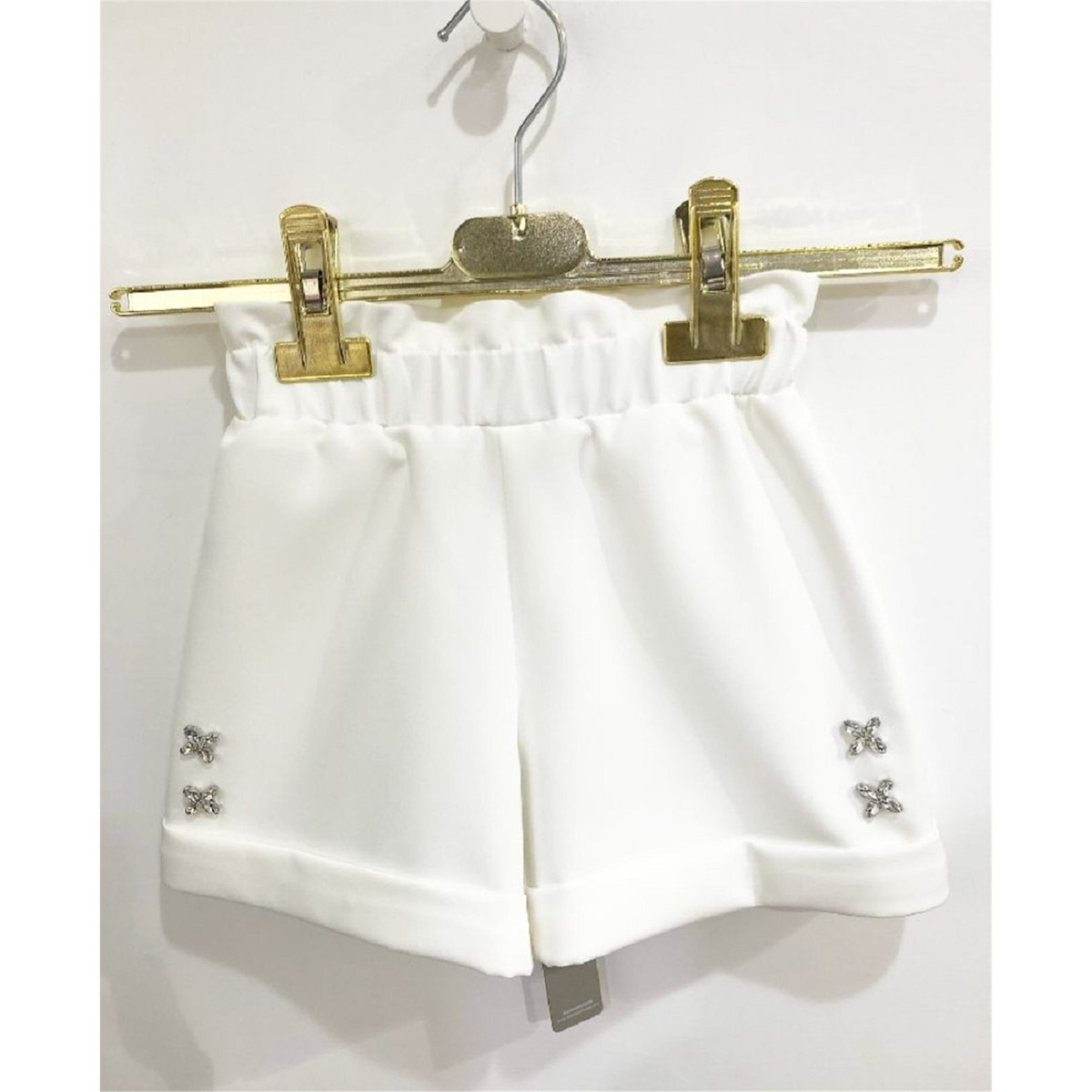 Abbigliamento Bambina Shorts / Bermuda Tiffosi K504 SHORT Bambina BIANCO Bianco