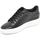 Scarpe Uomo Sneakers basse Malu Shoes Sneakers uomo nero in vera pelle di nappa classico sportiva lin Nero