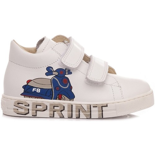 Scarpe Bambino Sneakers Falcotto Sneakers Bambino Avispa Bianco-Azzurro Bianco