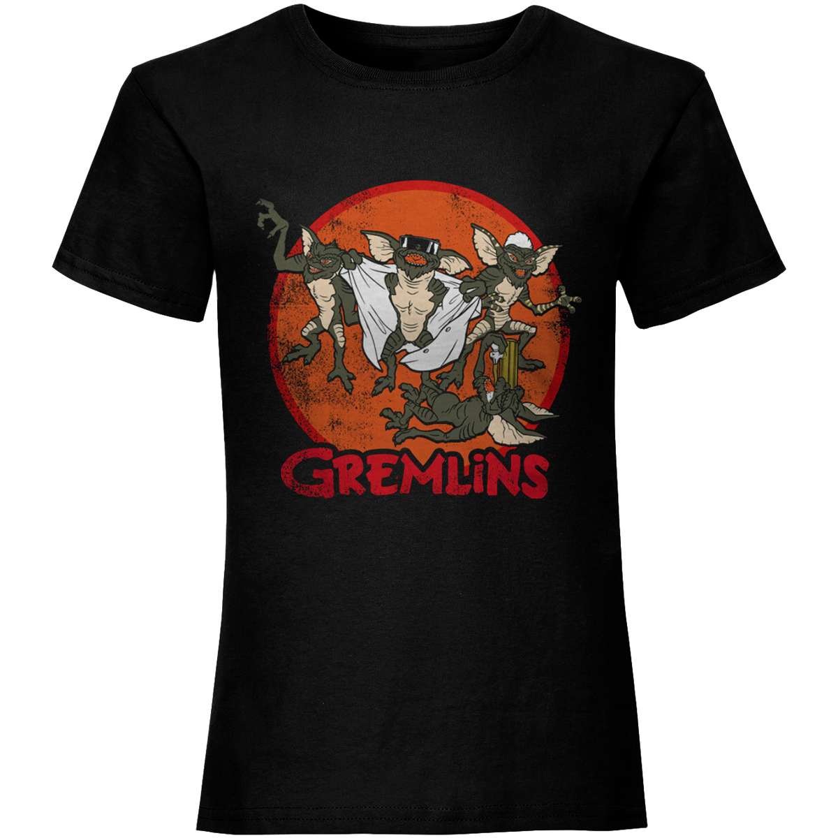 Abbigliamento Donna T-shirts a maniche lunghe Gremlins Retro Group Nero