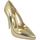 Scarpe Donna Décolleté Malu Shoes Decollete' donna a punta oro tacco a spillo 12 cm eco pelle luc Oro