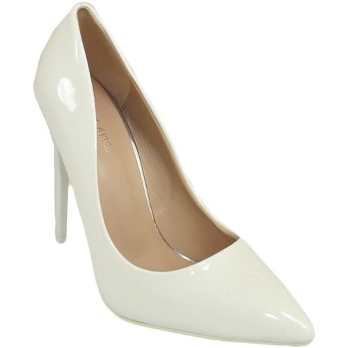 Scarpe Donna Décolleté Malu Shoes Decollete' donna a punta bianco tacco a spillo 12 cm vernice co Bianco