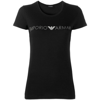 Abbigliamento Donna T-shirt maniche corte Emporio Armani Classic logo Nero
