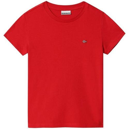 Abbigliamento Bambino T-shirt & Polo Napapijri . Rosso