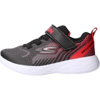 Scarpe Unisex bambino Sneakers Skechers - Go run 600 nero/rosso 97858N BKRD Nero